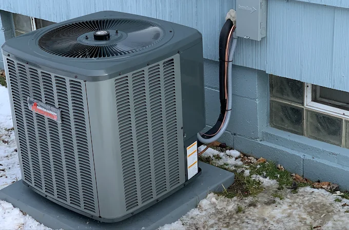 New Amana air conditioner installed by Sure-Temp in Niagara Falls, NY