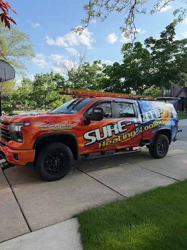 Sure-Temp Heating & Cooling service truck